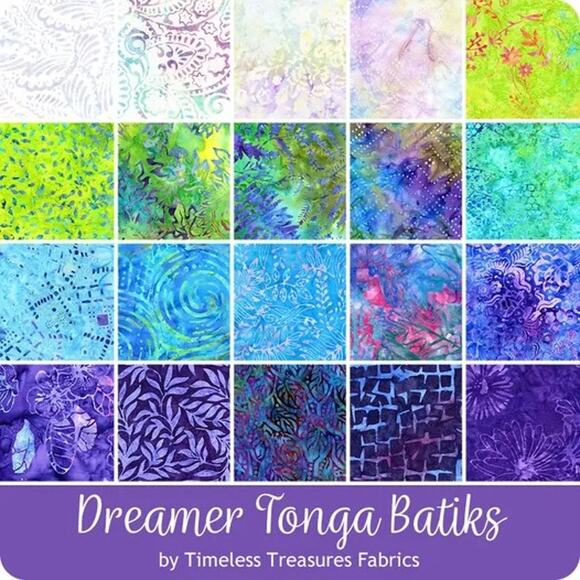 Dreamer Batiks Charm Pack by Tonga Treats for Timeless Treasures Fabrics - Picture 6 of 6